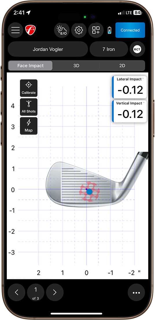 Mevo Face Impact Location